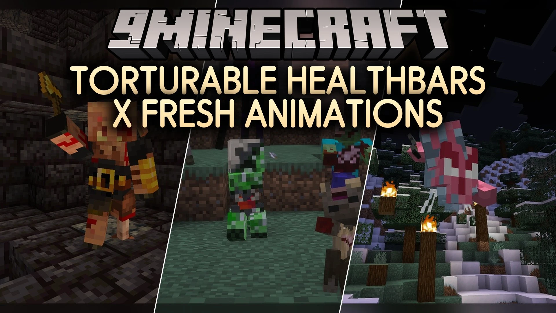 Torturable Healthbars X Fresh Animations Model – Adds Animated Mob Wounds
