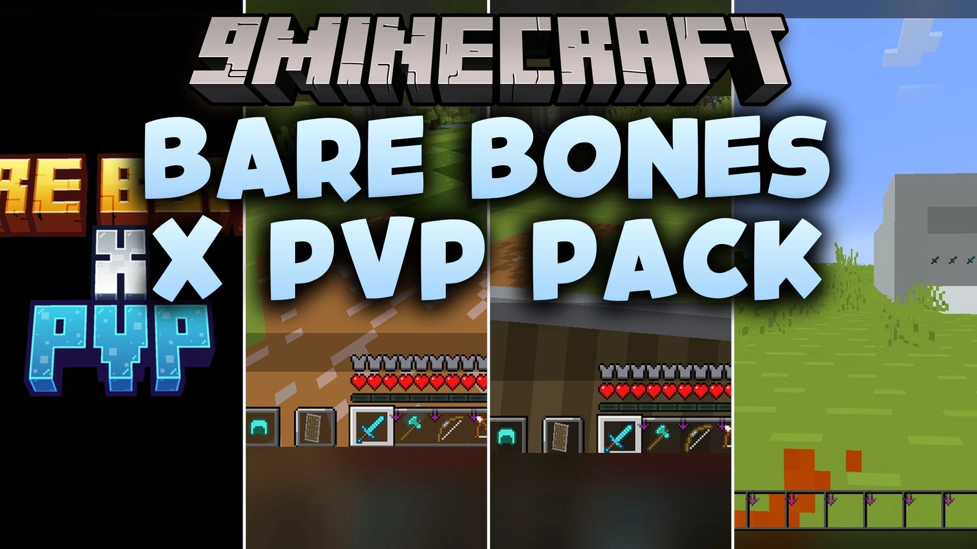 Bare Bones X PvP Model – Transforms Blocks Into Clean 3D Combat Visuals