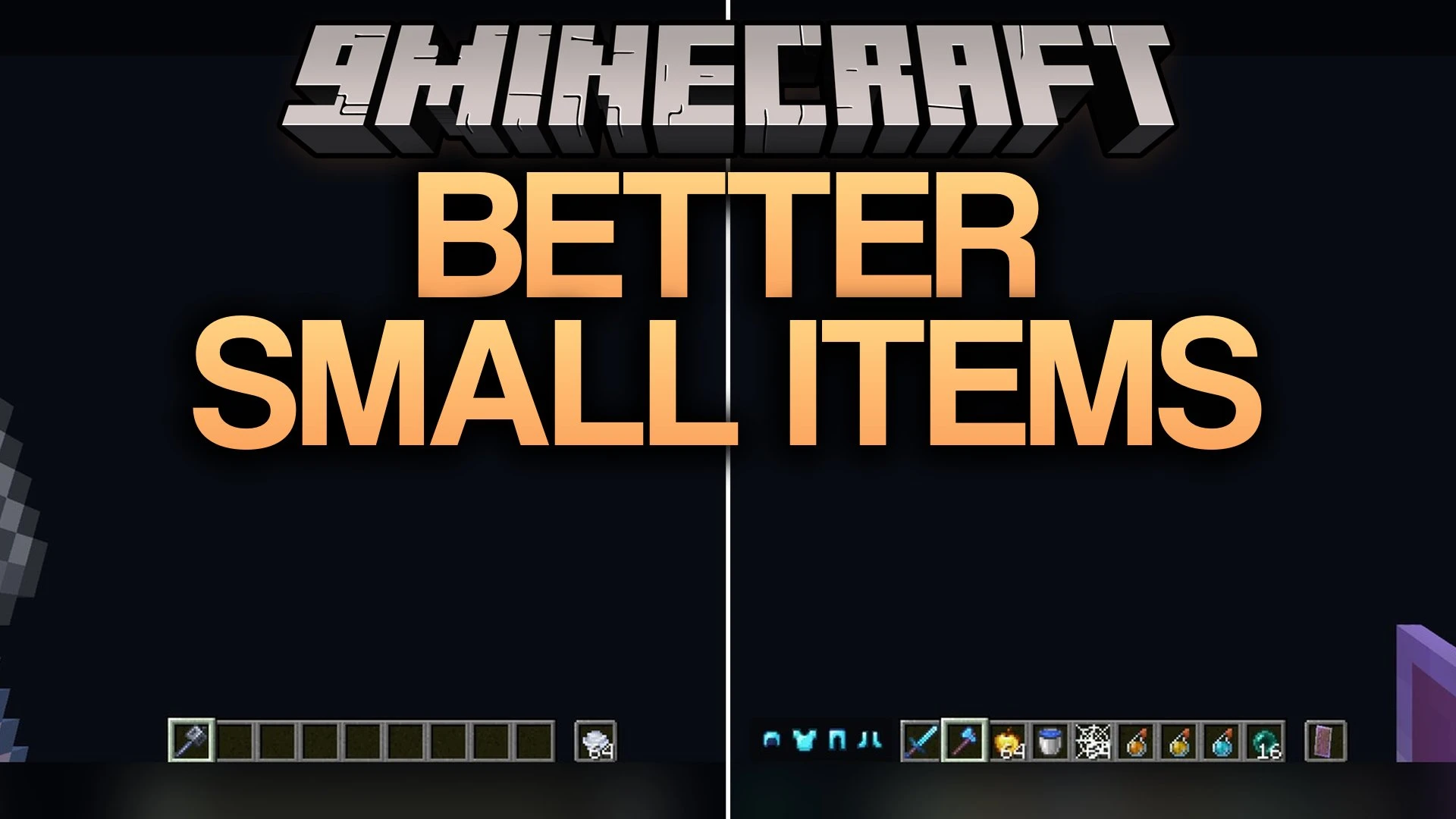 Better Small Items Model – Shrinks Held Items for Clearer Views