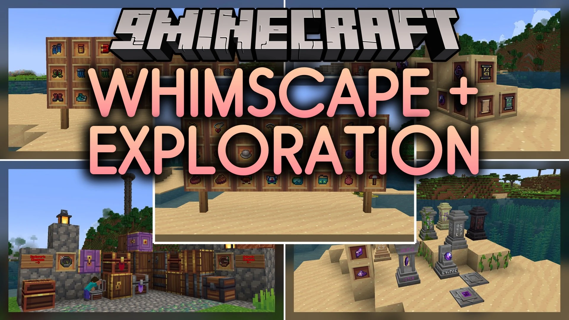 Whimscape Exploration Model – Adds Decorative Fossils and Animated Lanterns