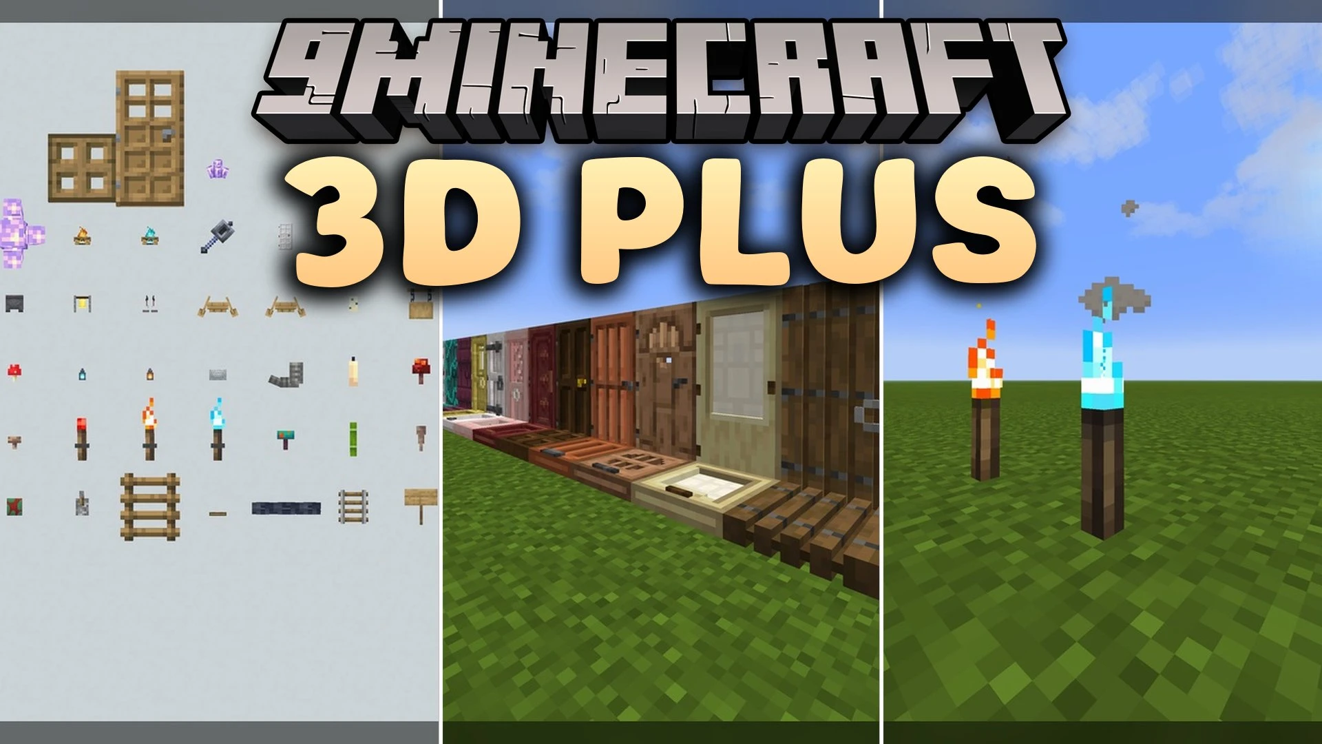 3D Plus Model – Adds Dimensional Depth to Flat Vanilla Blocks