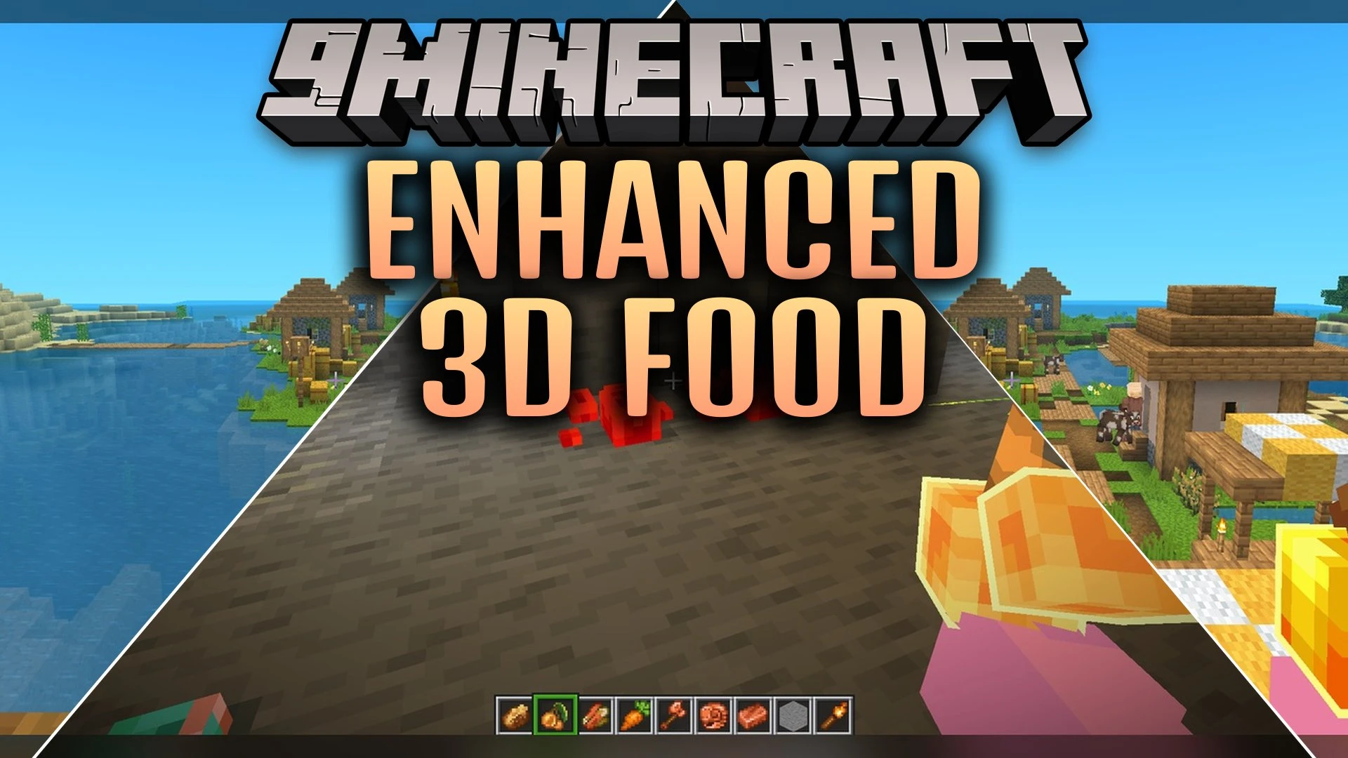 Enhanced 3D Food Model – Transforms Vanilla Food Into Animated 3D Snacks