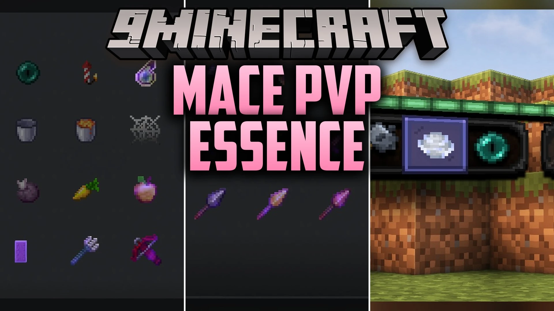 Mace PVP Essence Model – Adds Animated 3D Weapons for Vanilla Battles