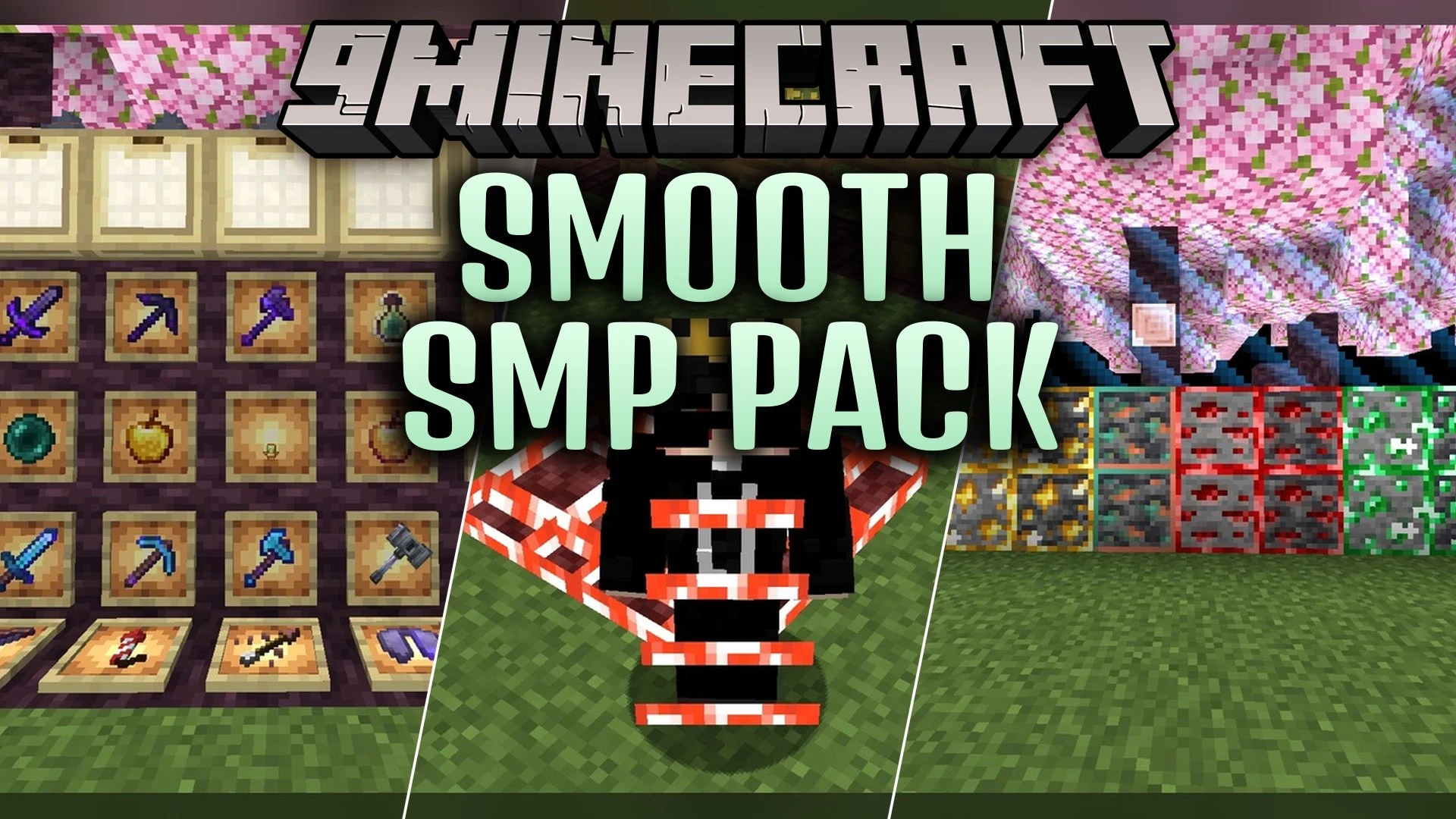 Smooth SMP Model – Adds Clean 3D Shapes and Animated Survival Blocks
