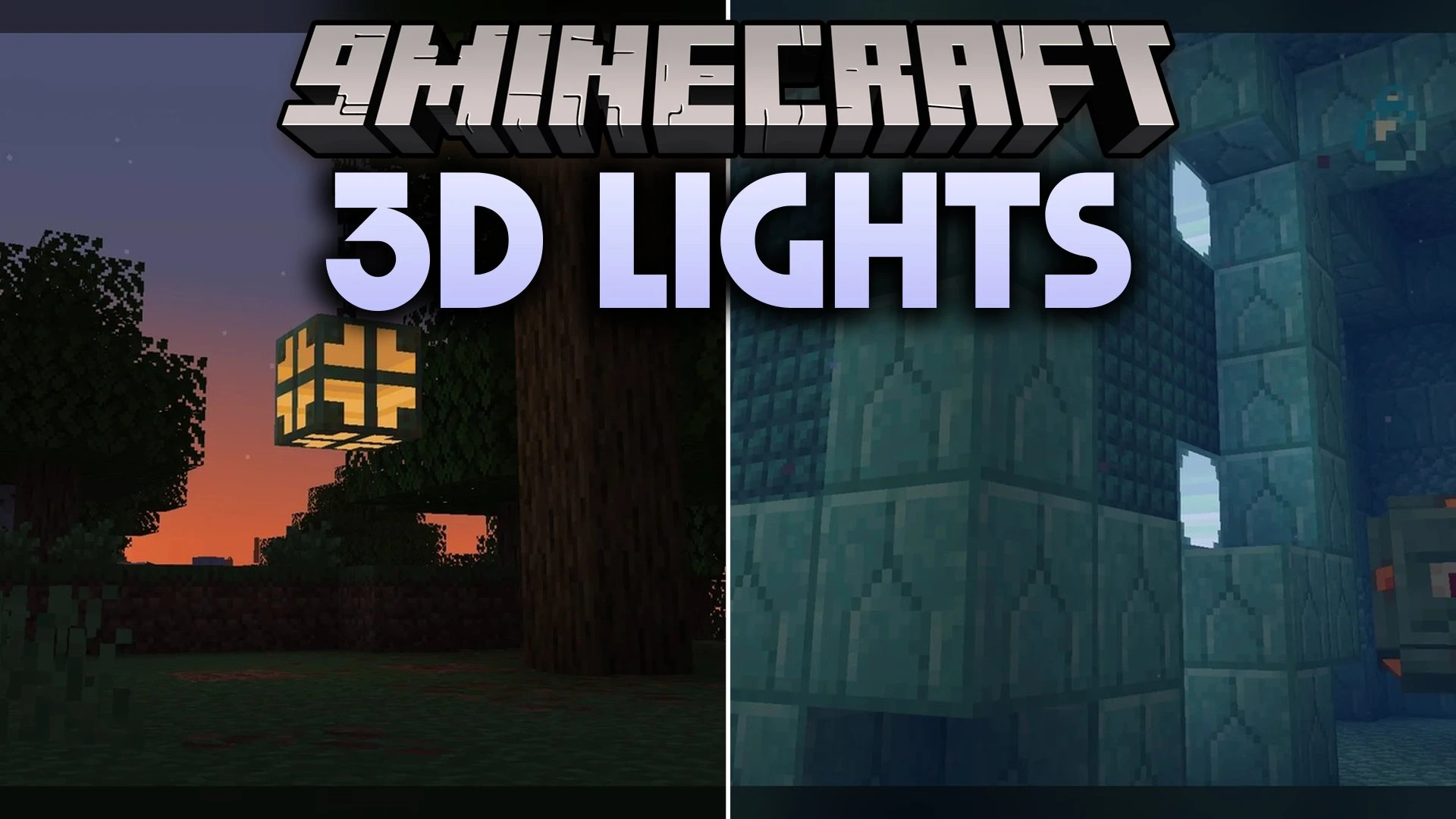 3D Lights Model – Transforms Glowing Light Sources with Animated Block Shapes