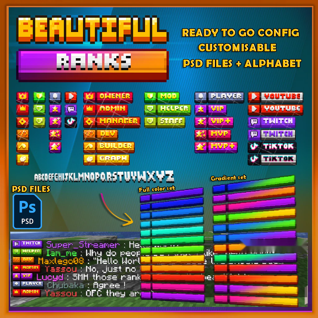 Beautiful Ranks Oraxen Itemsadder Model