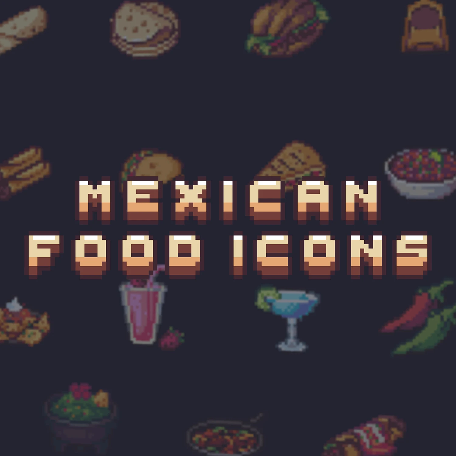 Mexican Food Icons Model