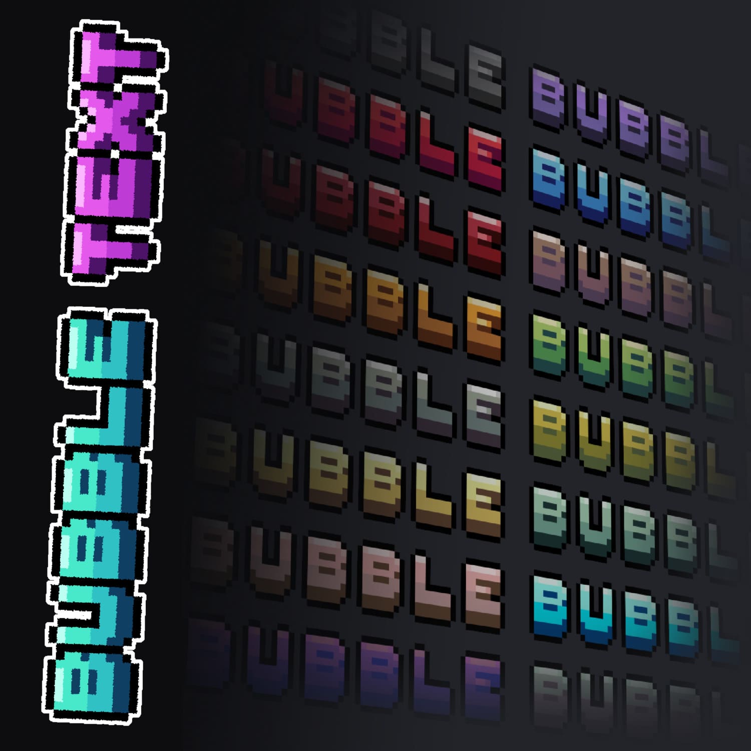 Bubble Text Model
