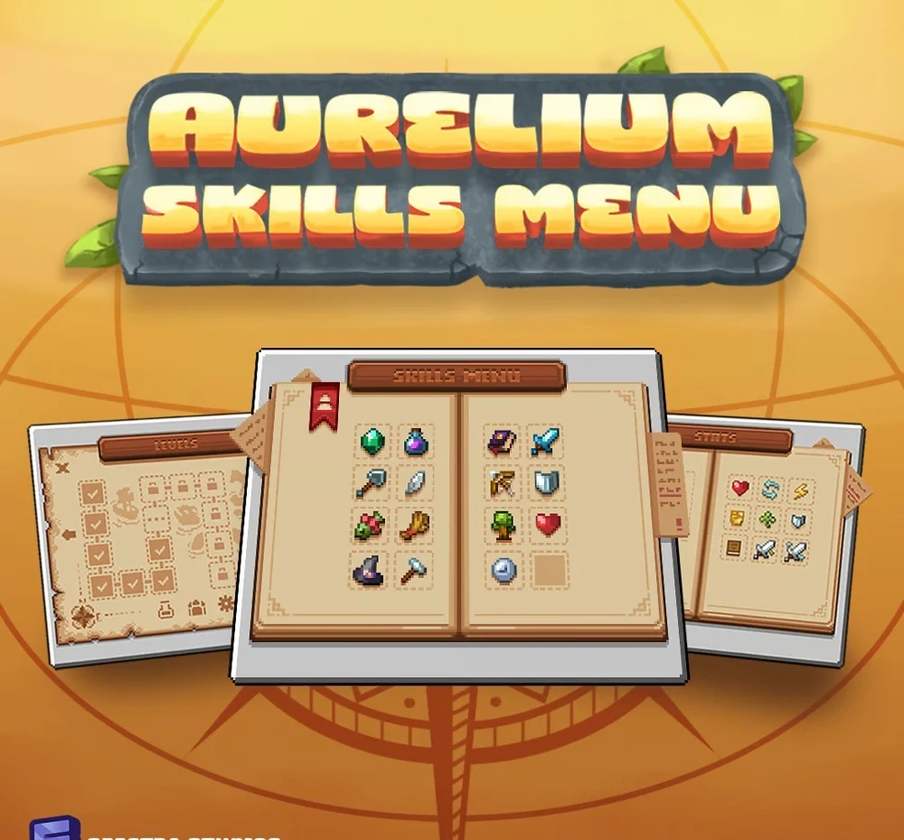 Animated AuraSkills Menu GUI Model