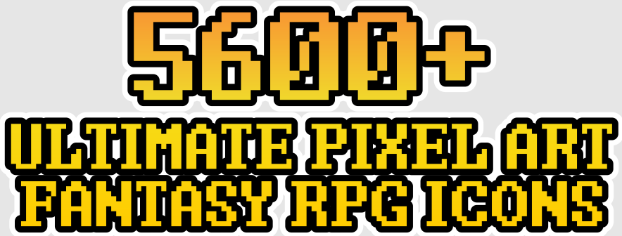 5600+ Ultimate Pixel Art Fantasy RPG Icon Pack Model