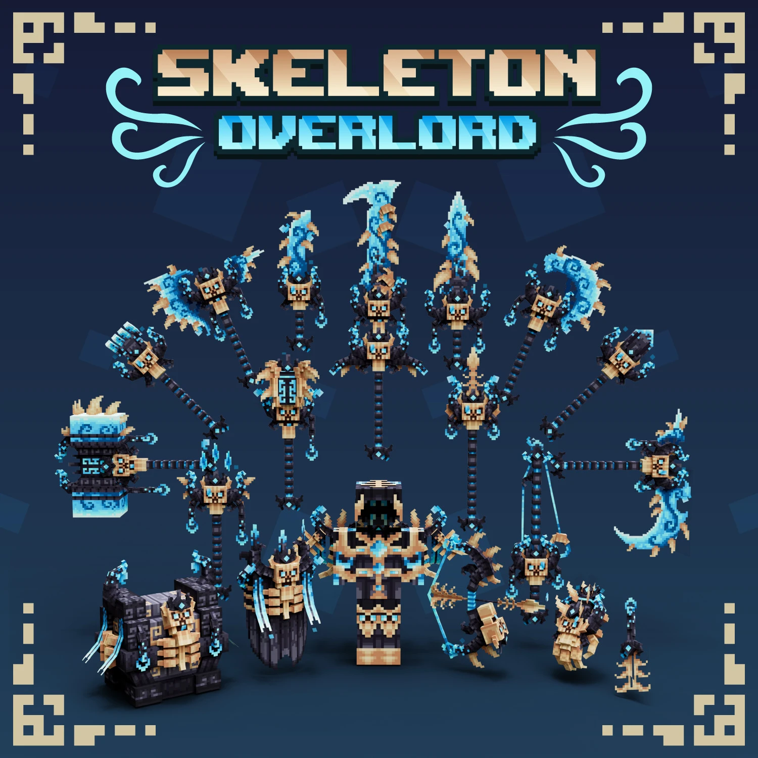 Skeleton Overlord Animated Weapon Set Volume 1 Model