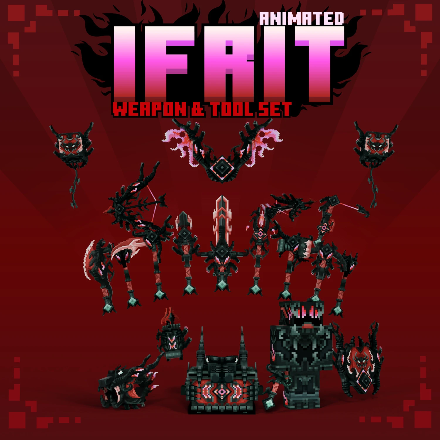 Ifrit Animated Weapon Set Model