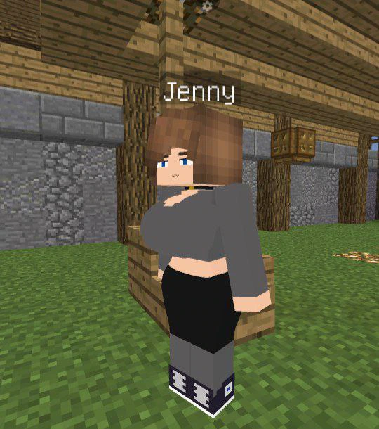 Grey Shirt Jenny Mod Model
