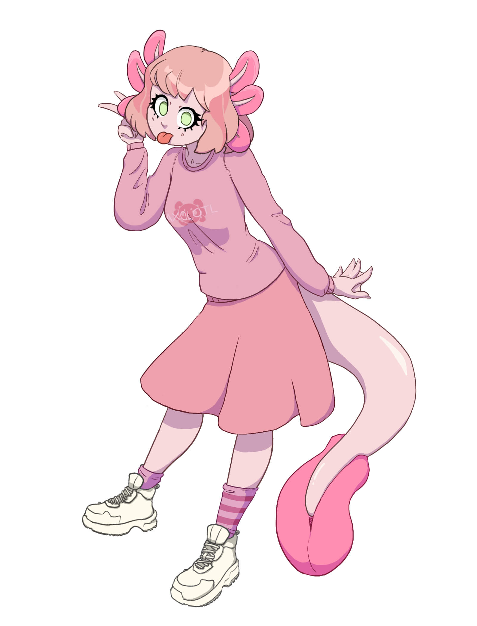 Axolotl Bia Jenny Mod Model
