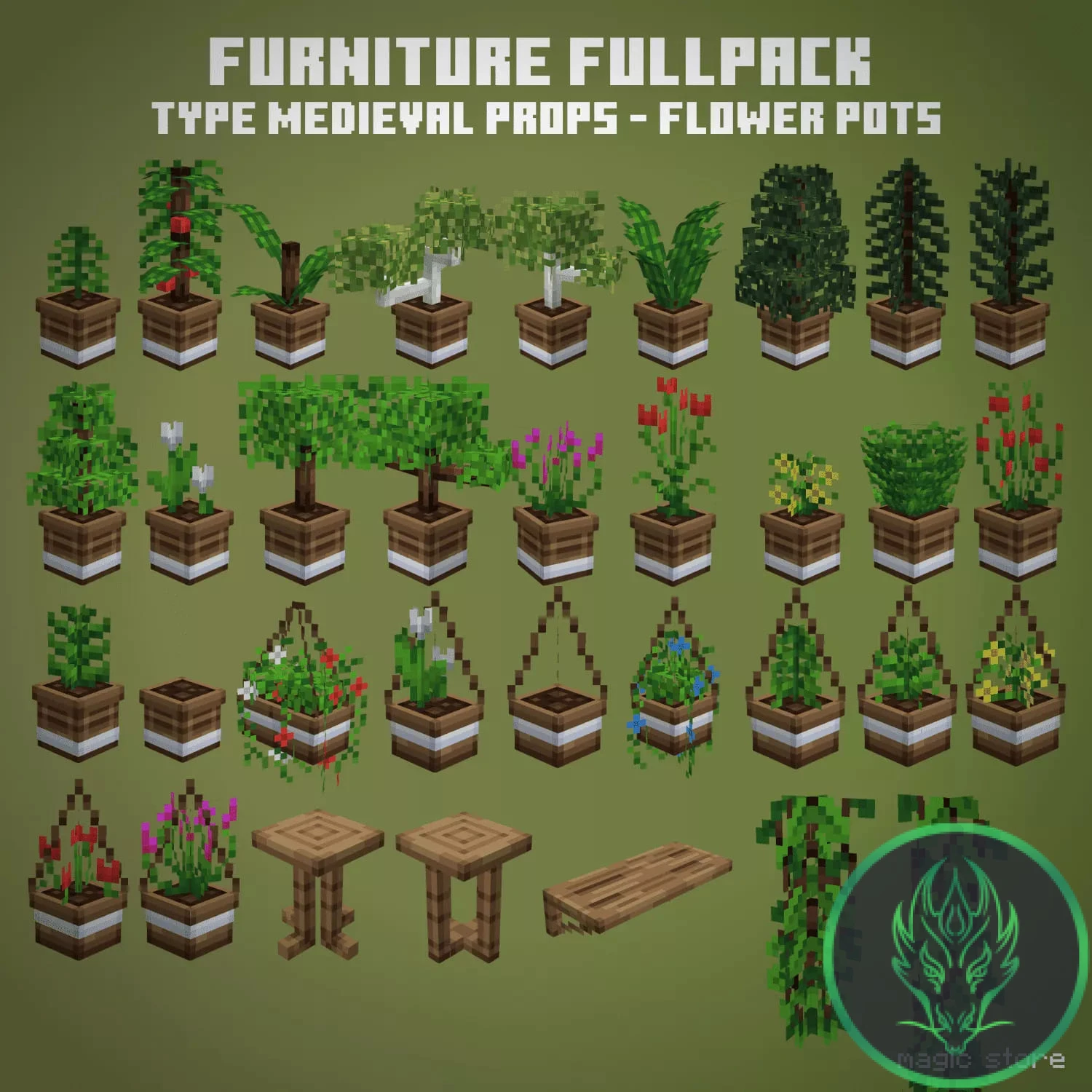 Medieval Furnitures Fullpack V3 Model