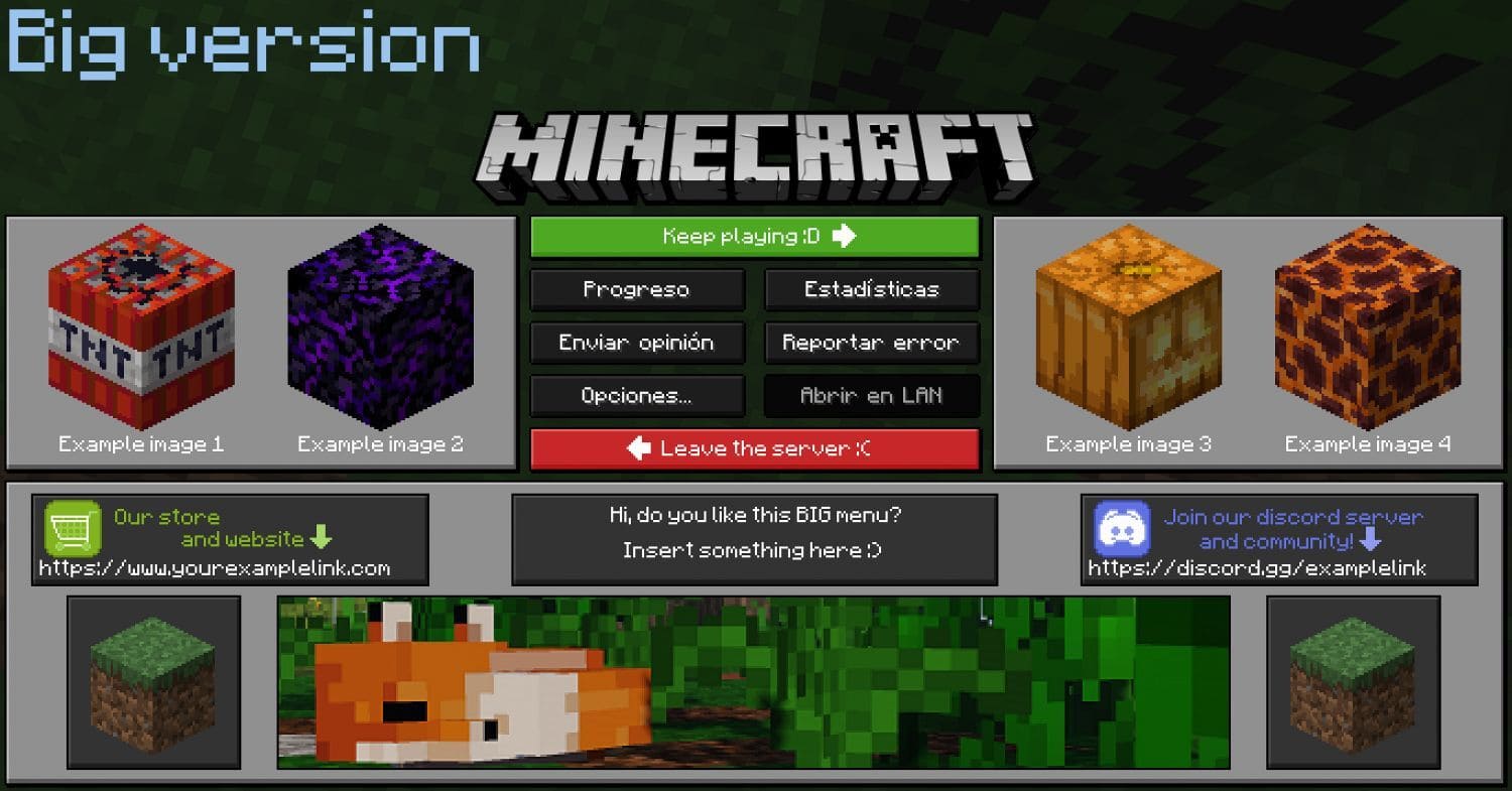 Extended Pause Menu Model