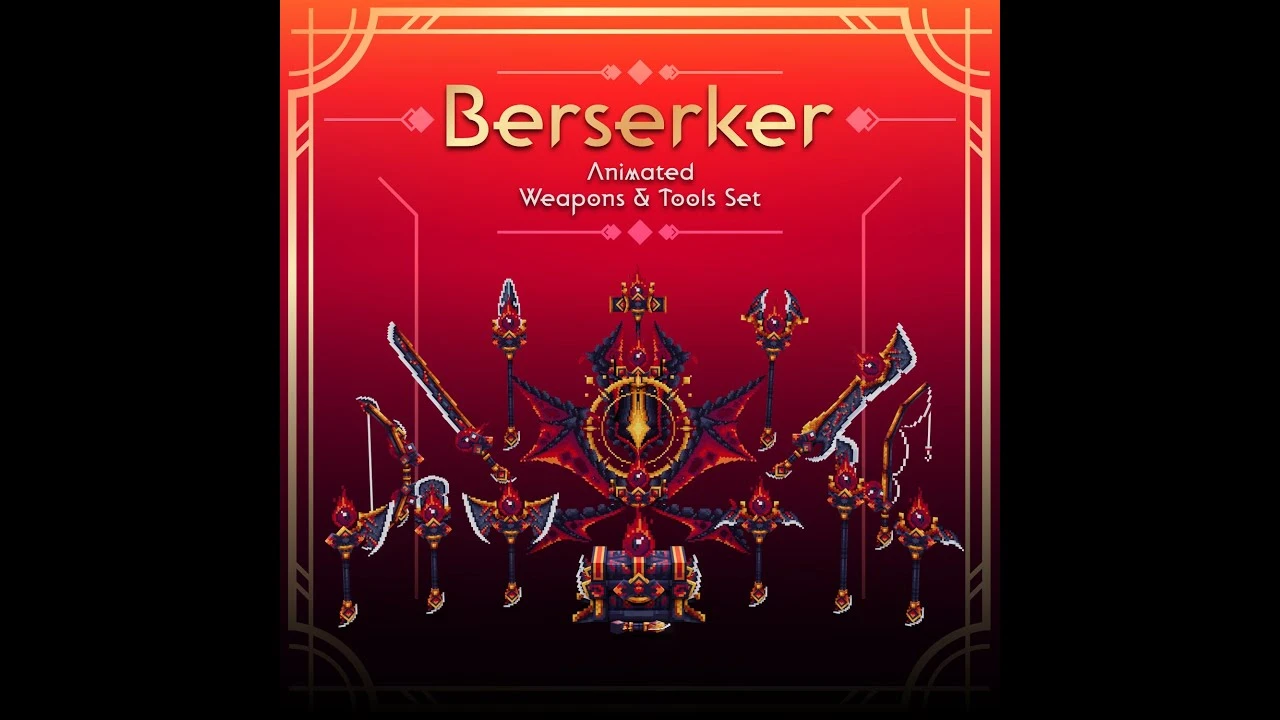 Berserker Animated Weapon Set Volume 1 Model