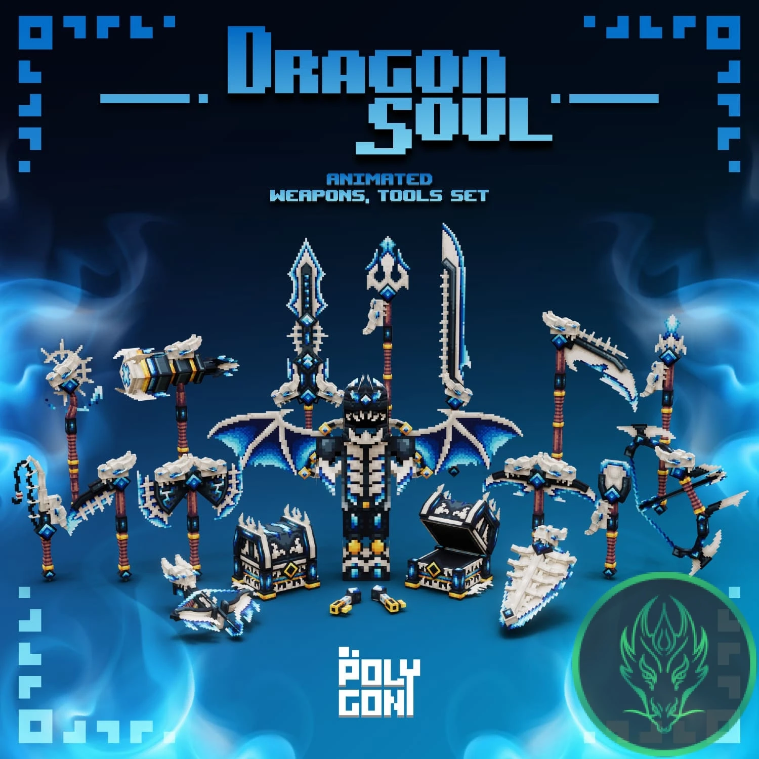 DragonSoul Animated Weapons And Tools Set Model