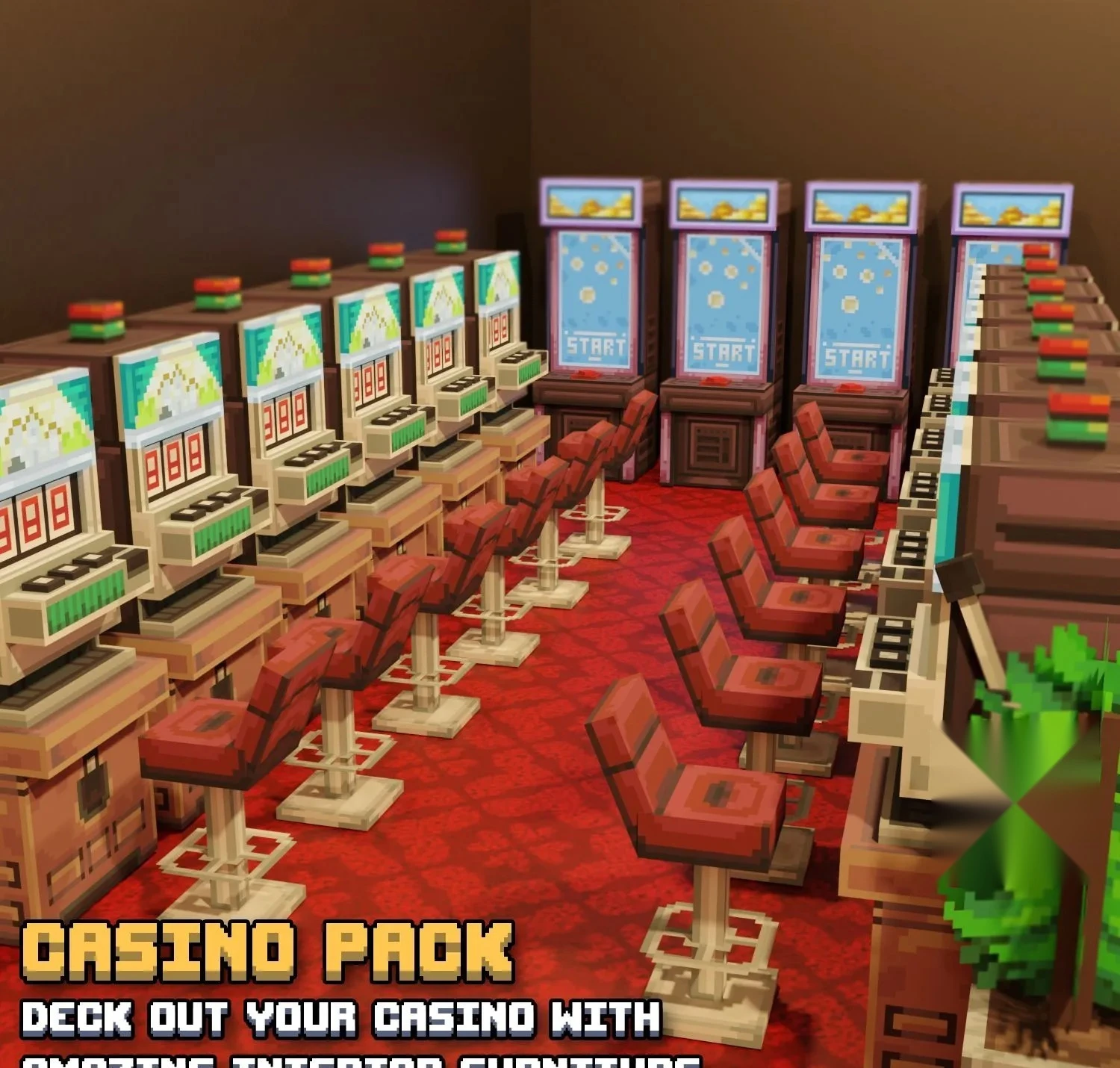 Modern Casino Furniture Pack Model