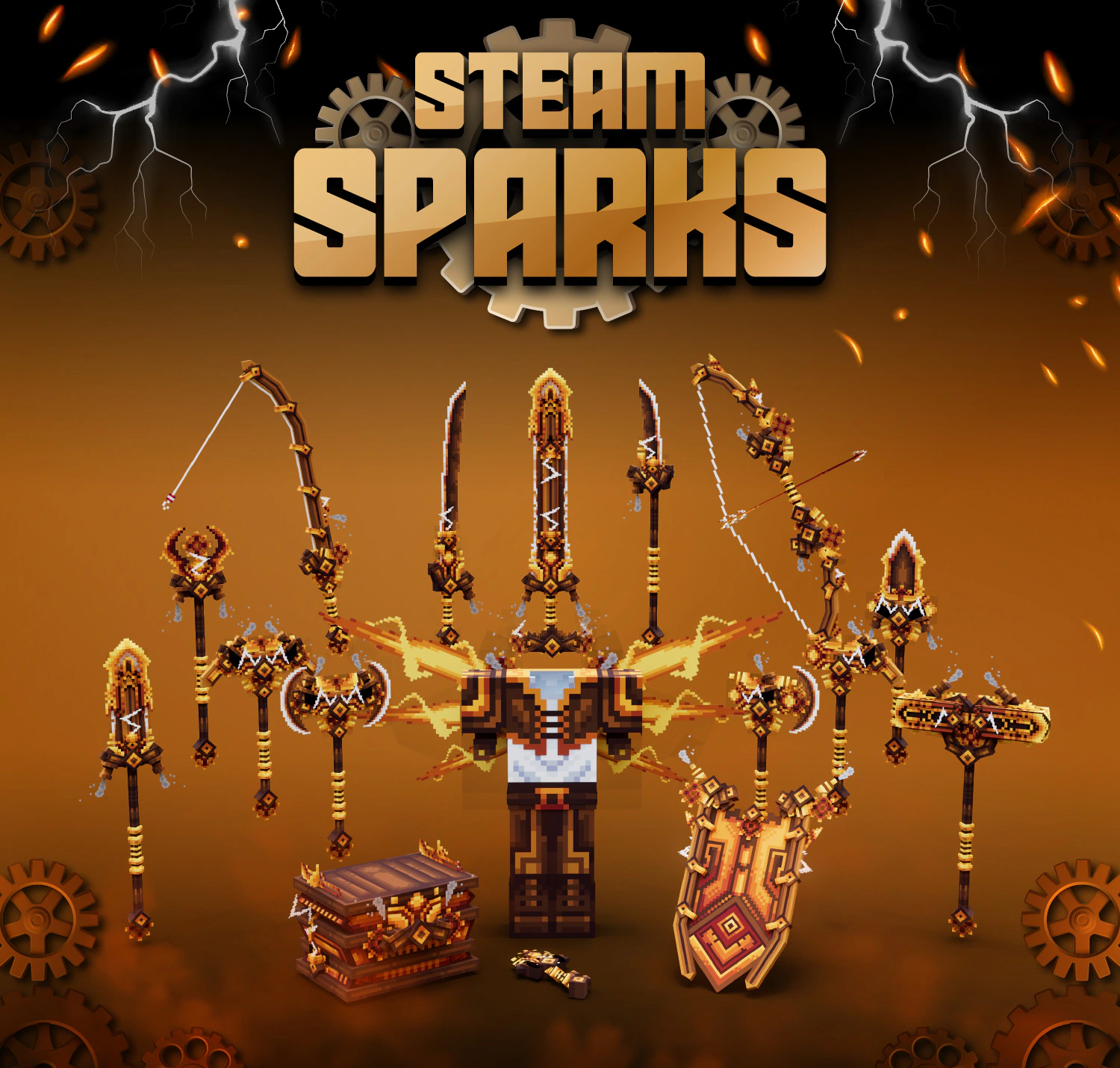 Steamsparks Animated Weapon Set Volume 1 Model