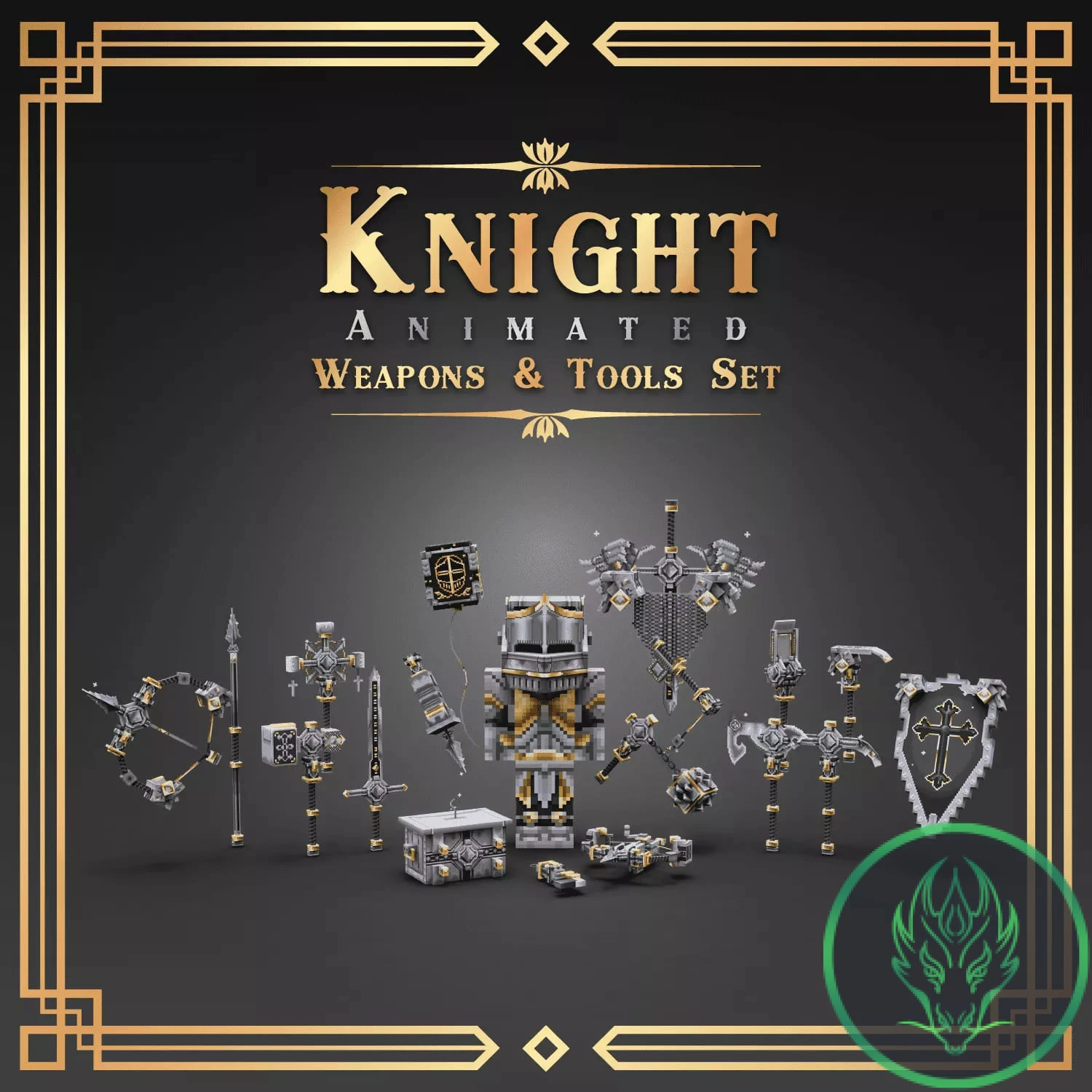 Knight Animated Weapon Set Volume 1 Model