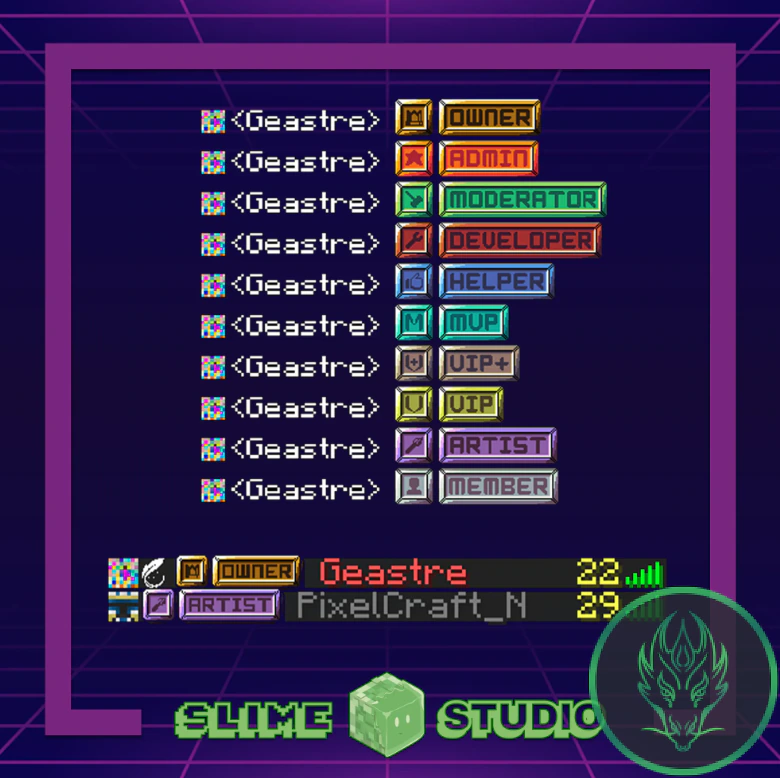 Retro Ranks Icons Model