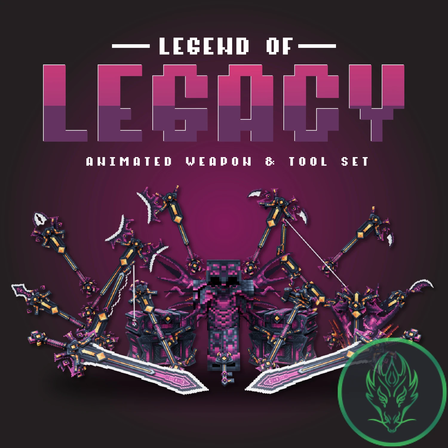 Pink Legacy Animated Weapon Set Model