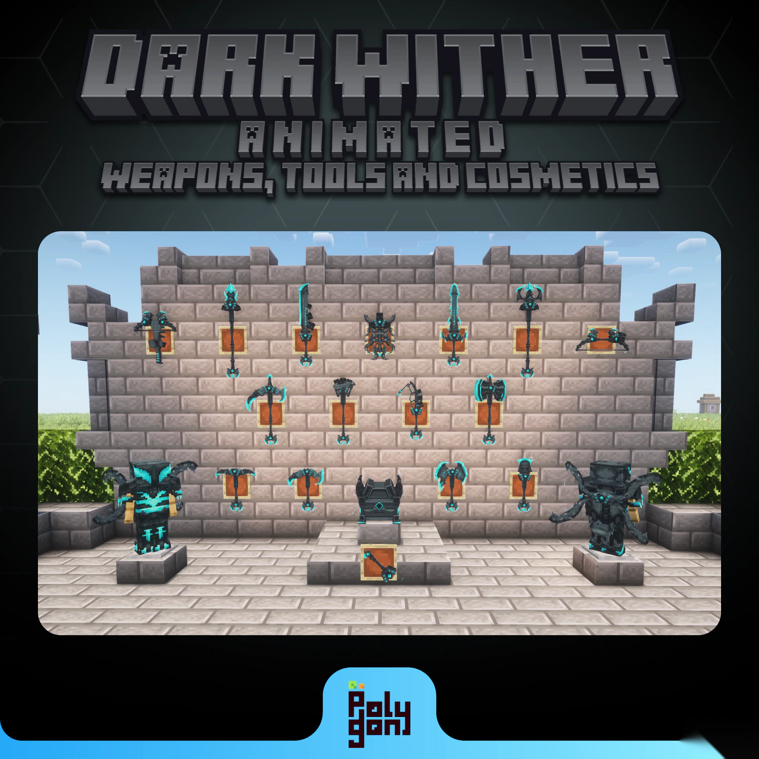 Dark Wither Animated Weapons and Tools Set Model