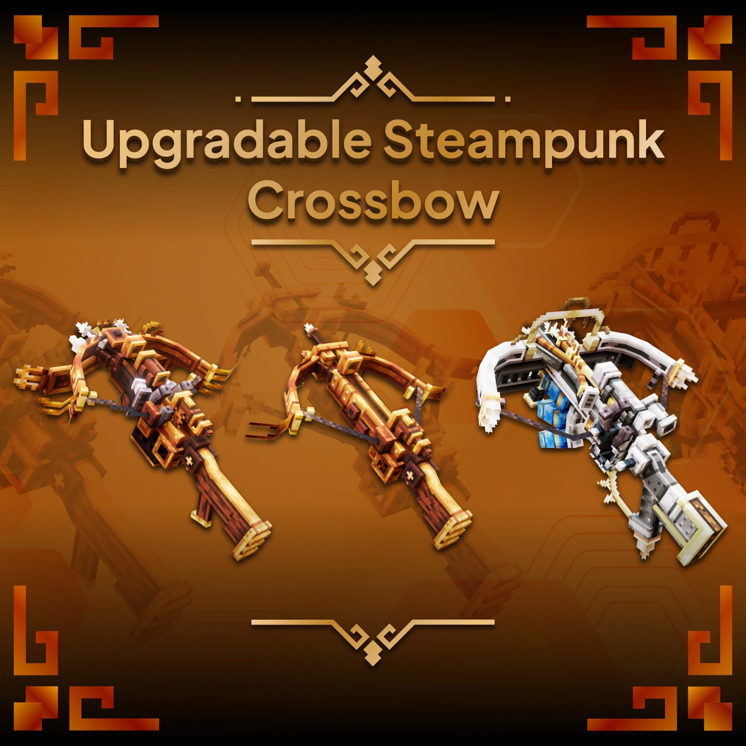 Upgradable Steampunk Crossbow Model
