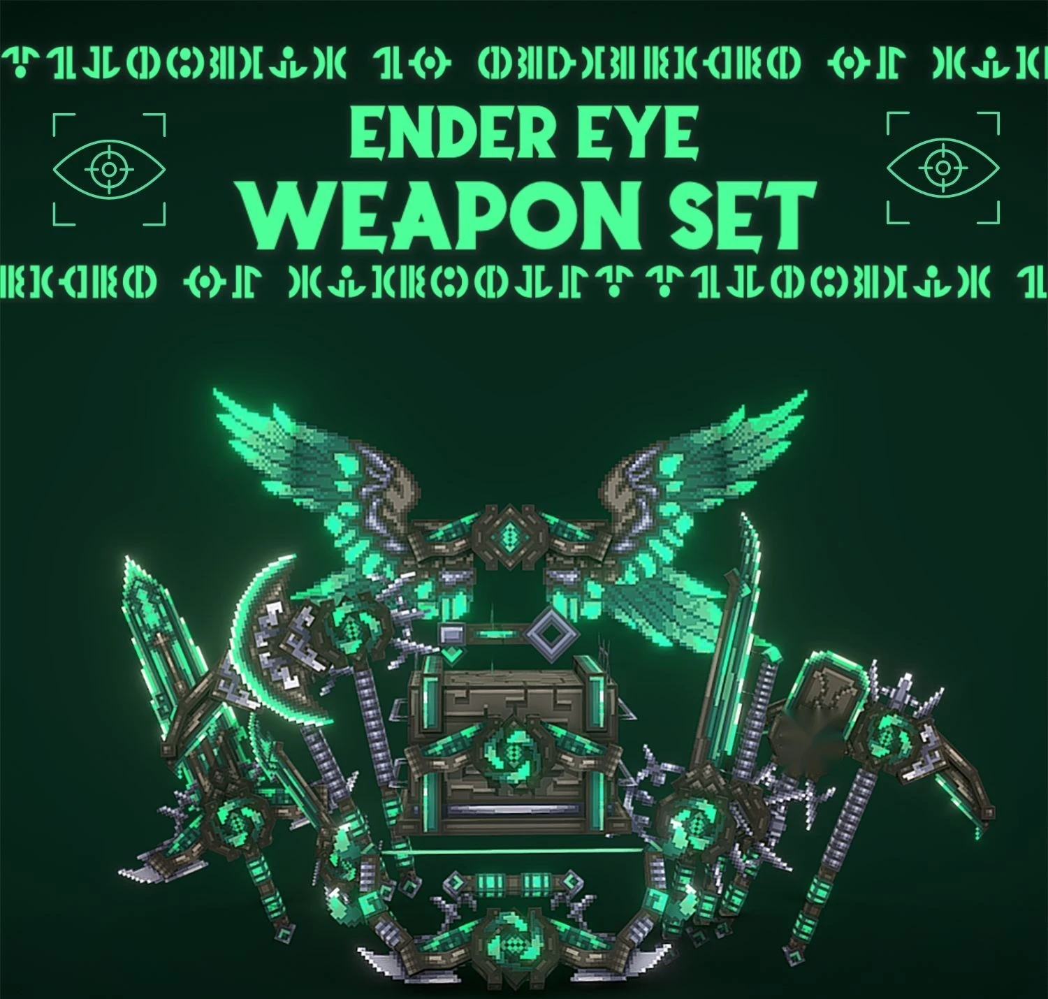 Ender Eye Animated Weapon Set Model