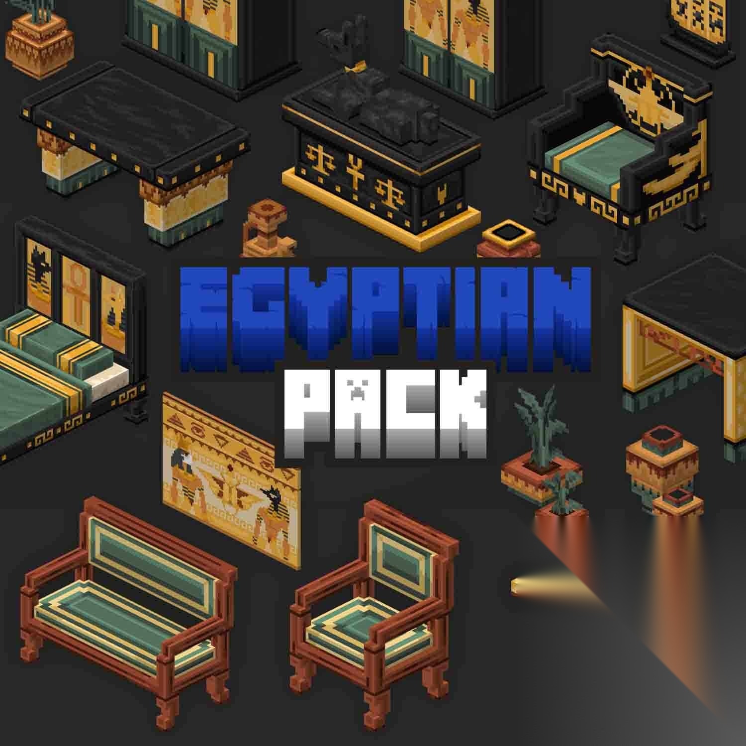 Egyptian Furniture Pack Model