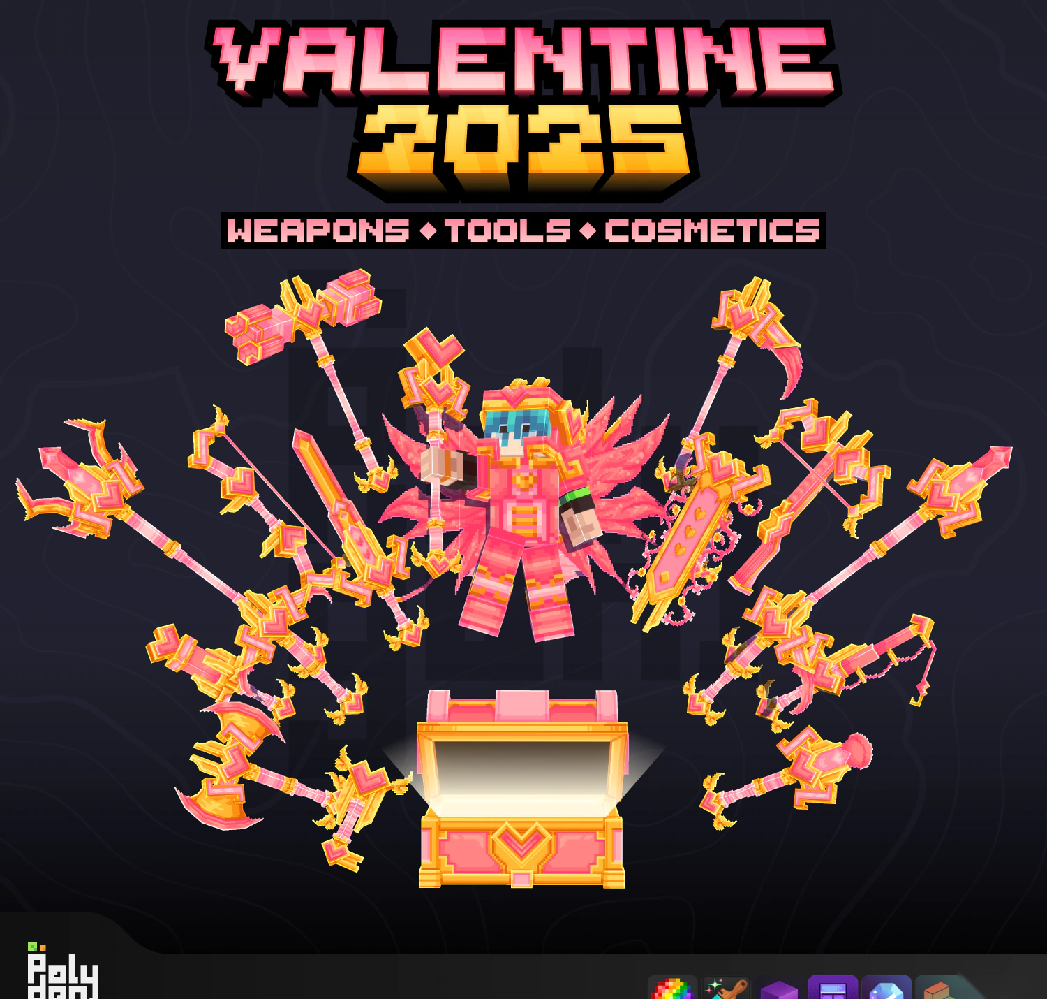 Valentine 2024 Animated Weapons And Tools Set Model