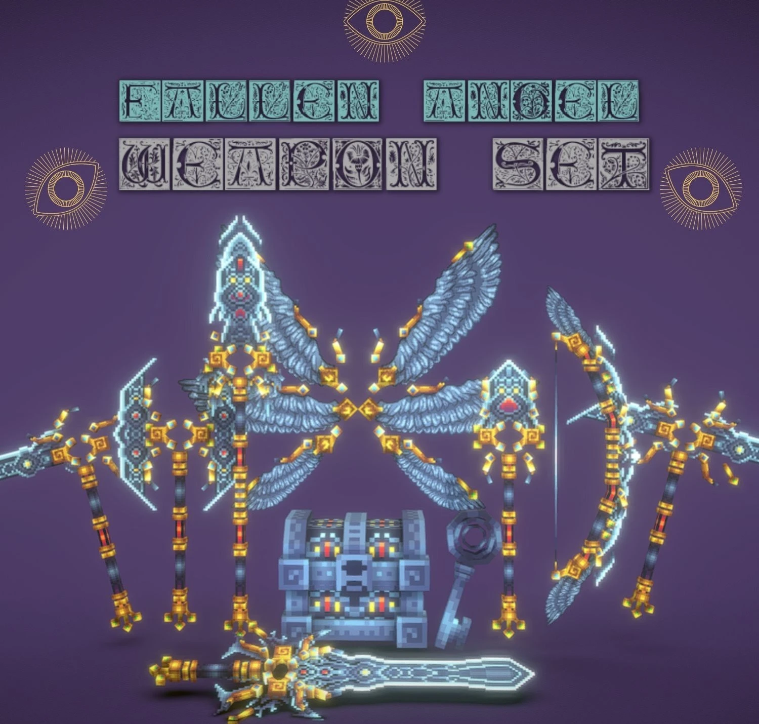 Fallen Angel Animated Weapon Set Model