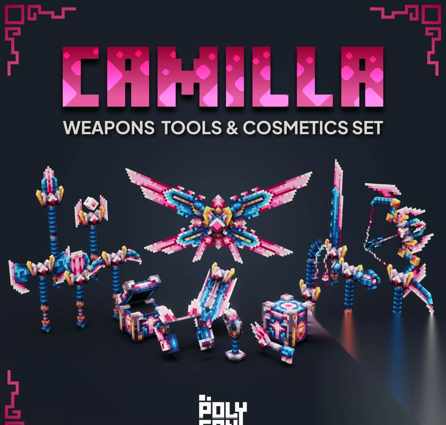 Camilla Weapons Tools And Cosmetics Set Model
