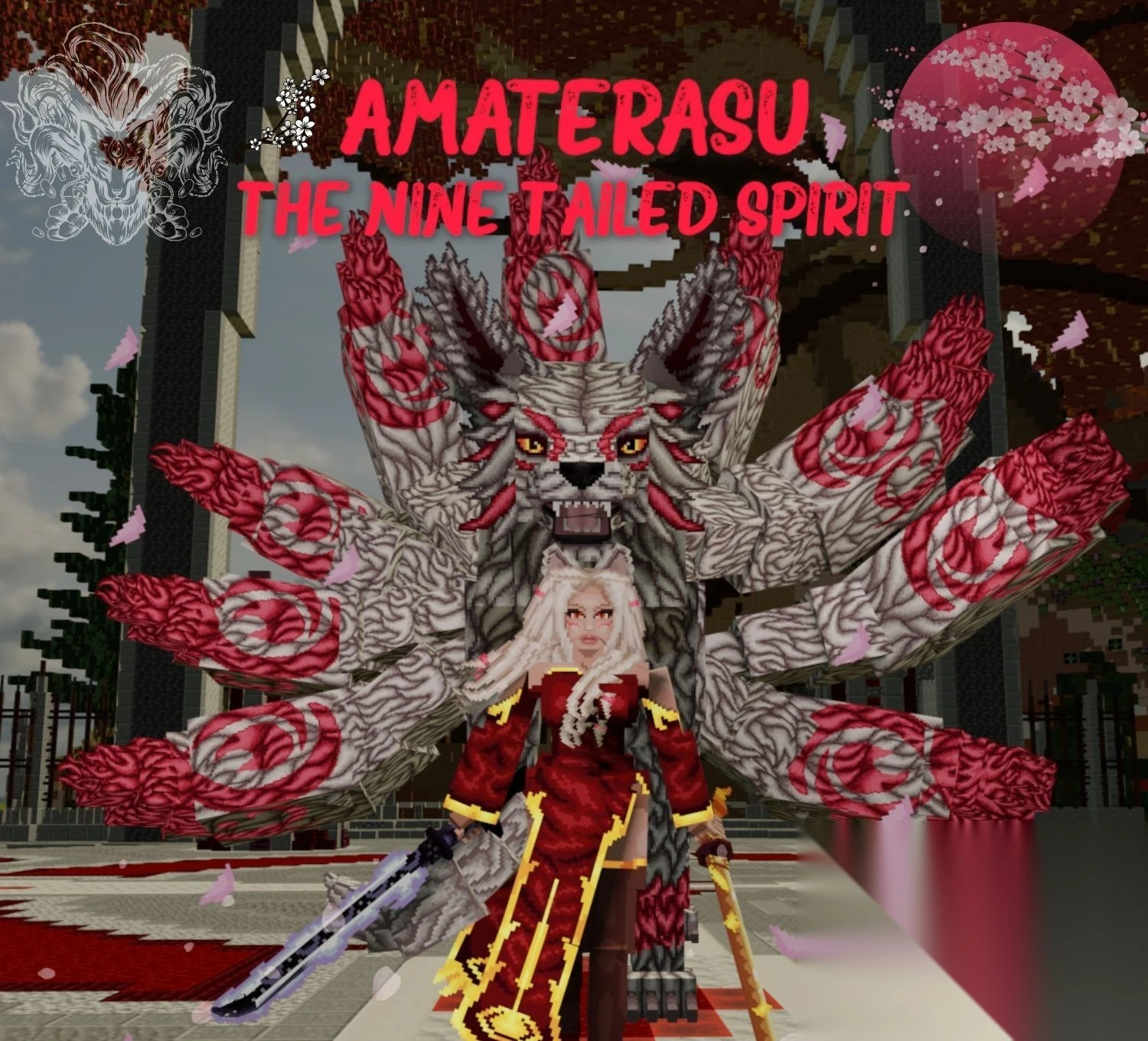 Amaterasu The Nine Tailed Fox Model