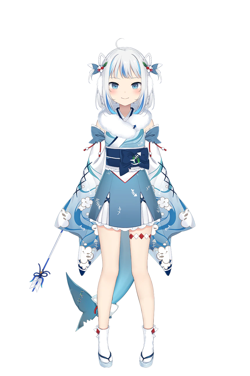 Gawr Gura Character For Luna Jenny Mod Model