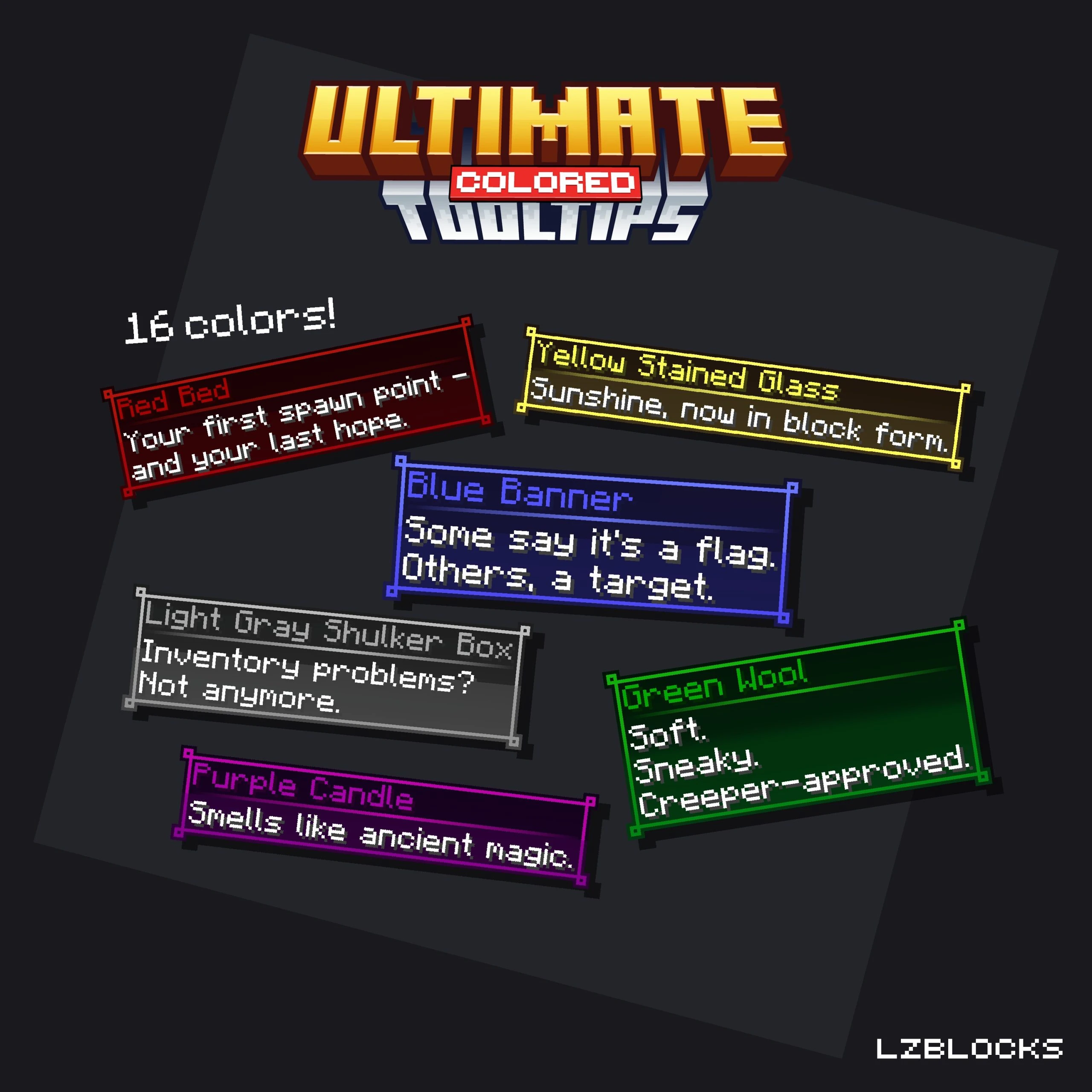 Ultimate Colored Tooltips Model – Adds Sixteen Vanilla Colored Tooltips