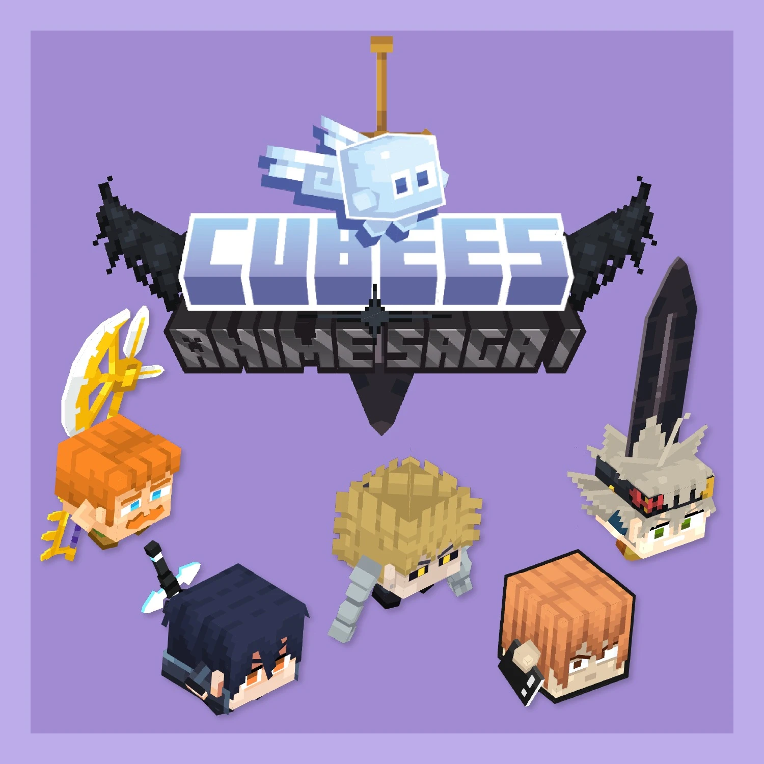 Cubees Anime Saga Pack Model – Unleashes Five Anime Fighters and Companions