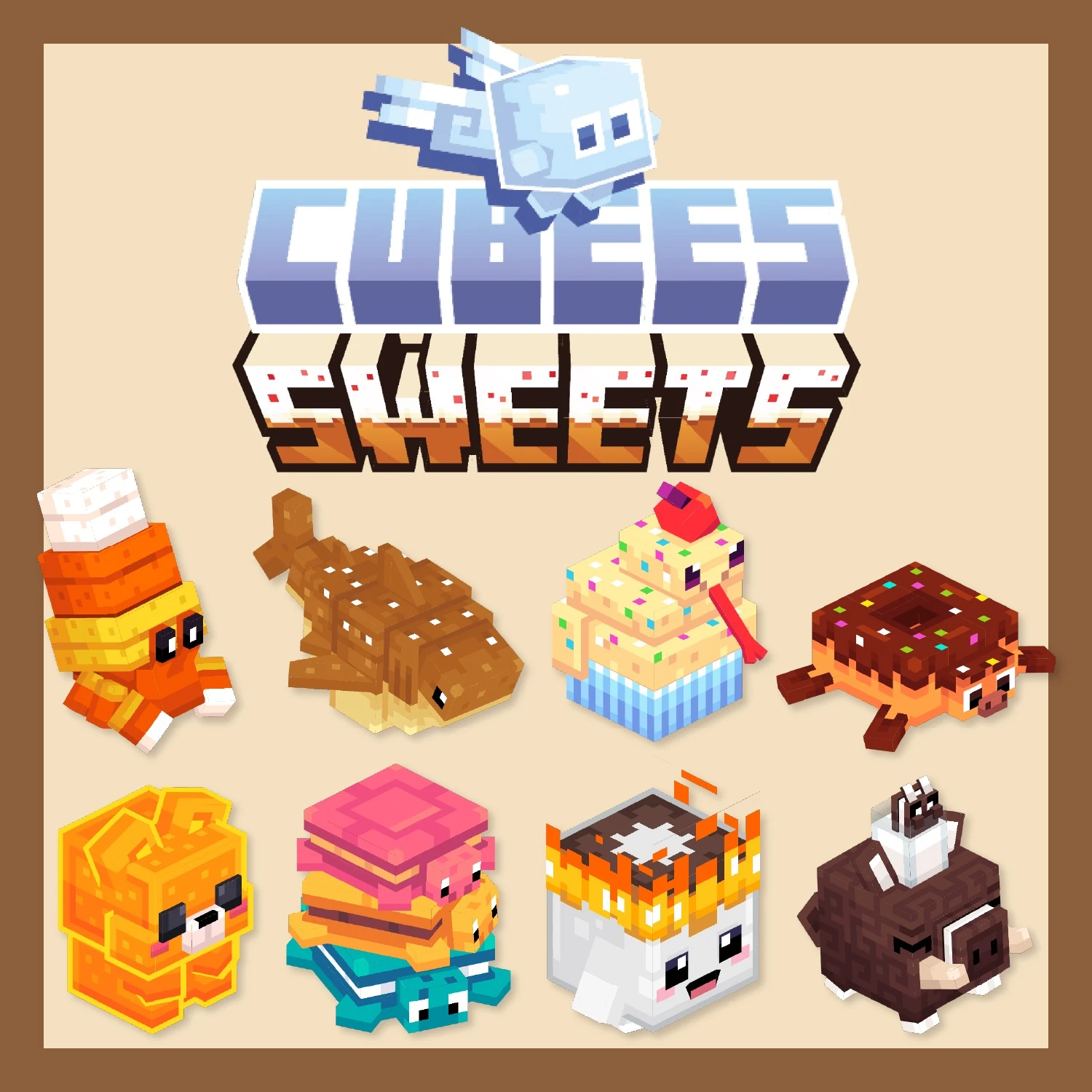 Cubees Sweets Pack Model – Brings Adorable Dessert Creatures to Servers
