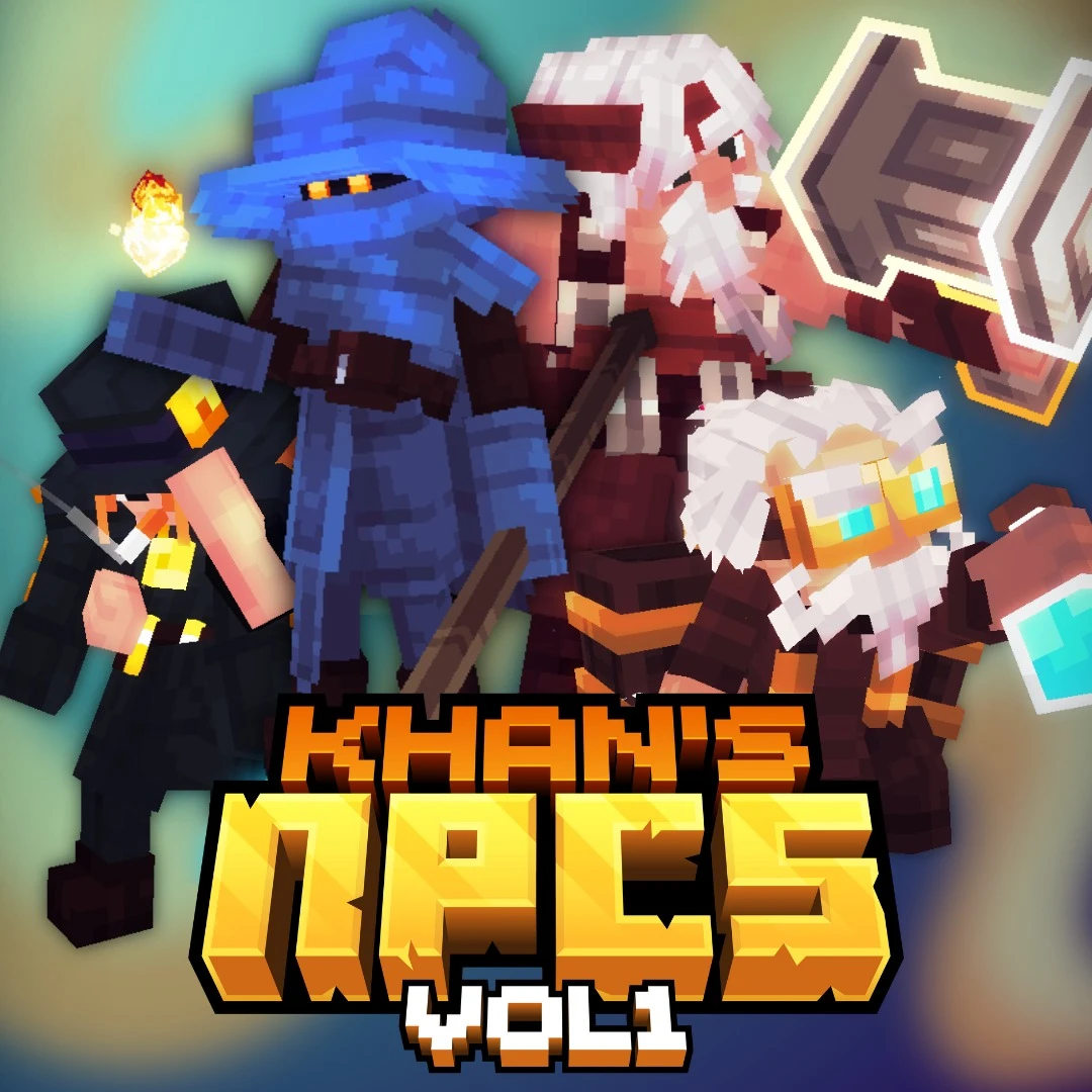 NPCs Vol.1 Model – Adds Animated RPG Shopkeepers and Profession Icons