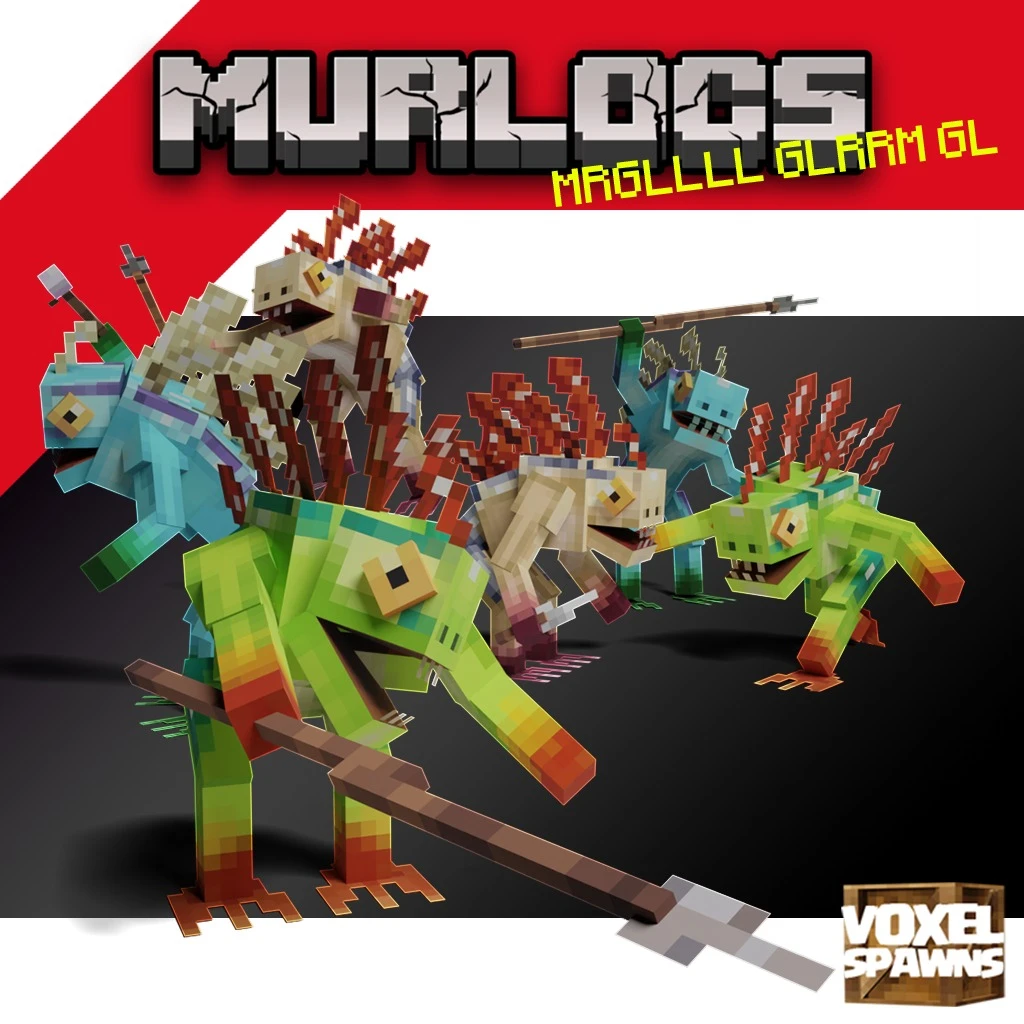 Murlocs Model – Unleashes Three Iconic Murloc Monsters with Custom Attacks