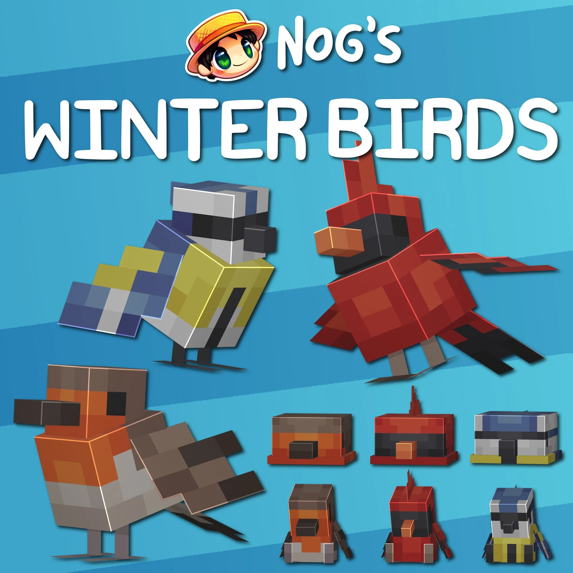 Nogs Winter Birds Model – Adds Ambient Winter Birds to Snowy Biomes