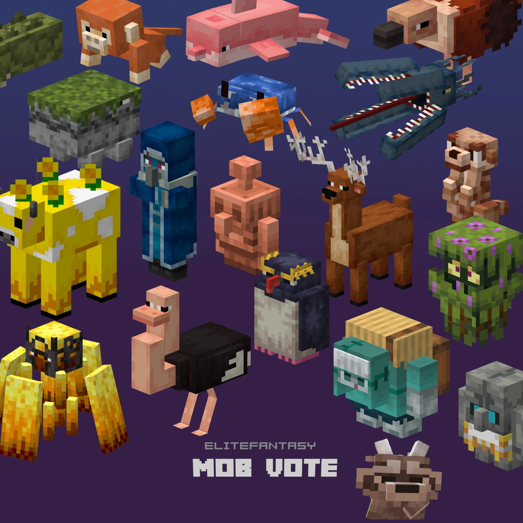 MobVote Full Edition Model – Spawns Rejected Vote Creatures