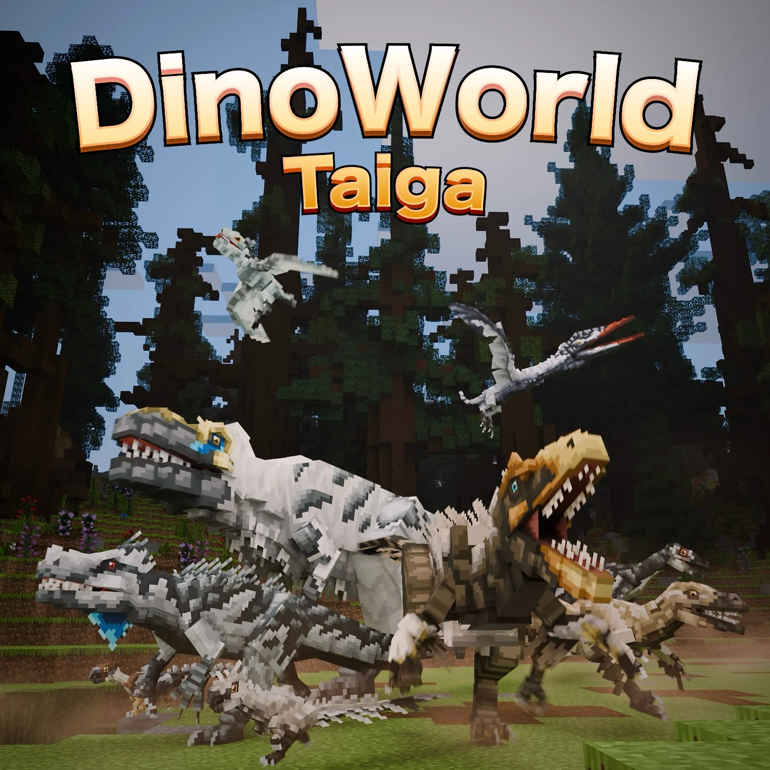 DinoWorld Taiga Model – Unleashes Prehistoric Taiga Dinosaurs