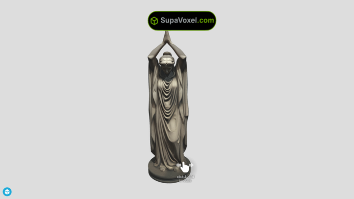 Veiled Mourner Statue - Tripo 3D vs SupaVoxel