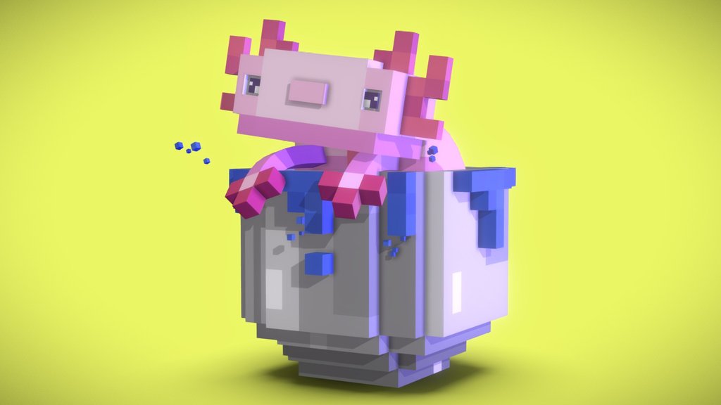 Minecraft BucketAxolotl