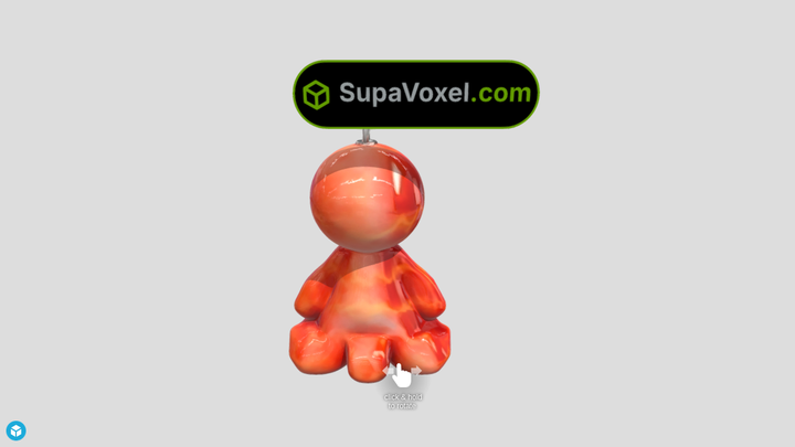 Lava Swirl Figurine - Meshy 3D vs SupaVoxel
