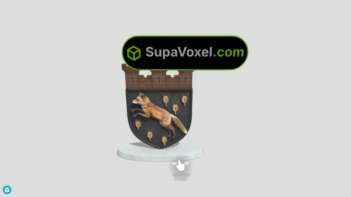 Fox Castle Crest - Rodin AI vs SupaVoxel