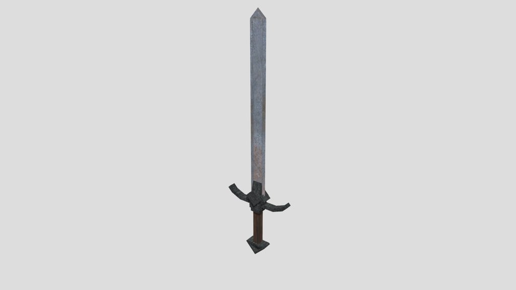 Low Poly Medieval Longsword