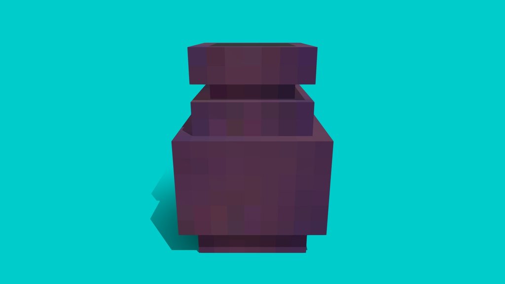 Minecraft Purple Breakable Pot
